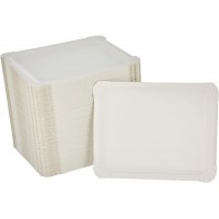 Assiettes Carton Pure Rectangulaire. Dim.:165x200mm