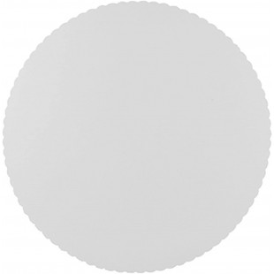  11372, 100 sous tartes, carton, "pure", rond, diametre 30 centimetre, blanc, avec bord dentele