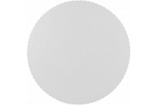  11372, 100 sous tartes, carton, "pure", rond, diametre 30 centimetre, blanc, avec bord dentele