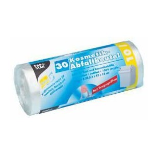 12079 Sac poubelle avec poignee de transport Transparent