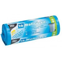 10 Maƒ?¼llsaƒ?¤cke, LDPE 60 l 85 cm x 60 cm blau