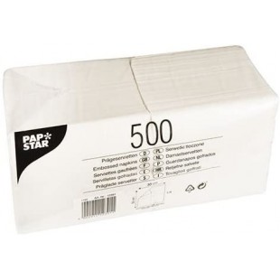 12391 Papier velin Blanc 500pezzo (Les) Serviette de Papier