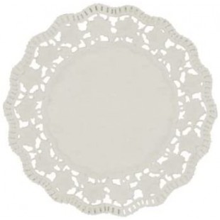 100 Teller- und Tassendeckchen rund aƒ? 18 cm weiss PS12452