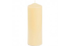 Cream Pillar Candle 20cm H