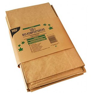 Sac compostable, 120 litres, brun