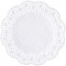 napperon, Rond, diametre: 330 mm, Blanc Noir