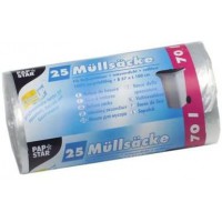 Mullbeutel 70 l transp. 57,5 x 100cm 25 St