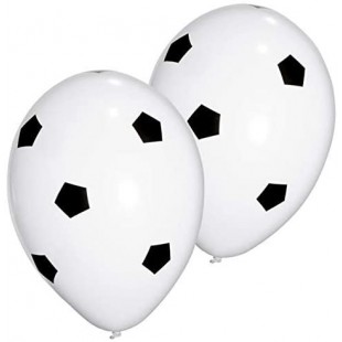 8 ballons football Blanc/Noir