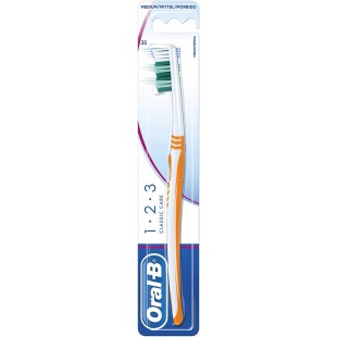 ORAL-B Brosse a  dents 1 2 3 CLASSIC CARE 35 mm Medium