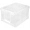 keeeper Boite de Transport Euro-Box XL, Plastique Robuste (PP), 43 x 35 x 24 cm, 28 l, Bruno, Natural Transparent