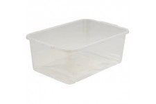keeeper Storage Box, Sturdy Plastic (PP), 4.5 l, 30 x 20 x 11 cm, Transparent-Natural