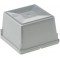 keeeper Organising System, Unlimited Extensions, Sturdy plastic (PP), 8 x 8 x 5 cm, Silver