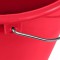 keeeper Bucket with Metal Handle, Sturdy Plastic (PP), Round, 10 l, Red