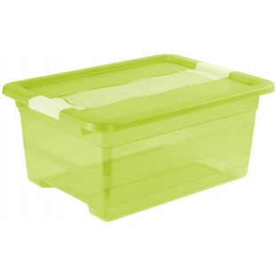 keeeper Boite de Rangement avec Couvercle et Systeme de Fermeture Coulissante, 39,5 x 29,5 x 17,5 cm, 12 l, Cornelia,