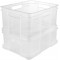 keeeper Boite de Transport Euro-Box L, Plastique Robuste (PP), 43 x 35 x 17,5 cm, 20 l, Bruno, Natural Transparent
