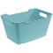 keeeper Boite de Rangement, Surface Texturee, 6 L, Lotta, Bleu Clair