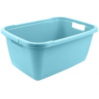 keeeper Laundry Tub, Sturdy Plastic, 32 Litre, Aenna, Aqua Blue