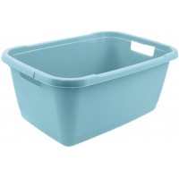 keeeper Laundry Tub, Sturdy Plastic, 52 Litre, Aenna, Aqua Blue