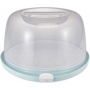 keeeper Boite de Transport pour Gateaux avec Rainures de Decoupe et Plateau de Service, Plastique sans BPA, 38 x 37,5 x 21 cm, E