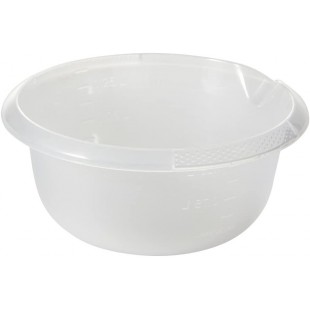 keeeper Bol Melangeur Universel avec Bec Verseur, Rond, 1,5 l, Ø 20 cm, Bjork, Transparent