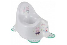 keeeper Peppa Pig Pot pour Bebe, De 18 Mois a 3 Ans Environ, Antiderapant, Adam, Gris