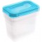 keeeper Lot de 3 Boites Fraicheur, 3 x 1 l, 15,5 x 10,5 x 11,5 cm, Fredo Fresh, Bleu Transparent