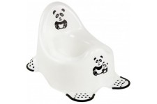 Keeeper Panda Pot pour Bebe, De 18 Mois a 3 Ans Environ, Antiderapant, Adam, Blanc