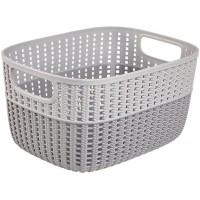 panier de rangement stine aspect tricot 6,8 l