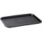 Fast Food tray, plateau de service incassable et lavable au lave-vaisselle, Made in Germany, 35 x 27 cm, hauteur 2 cm, noir