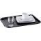 Fast Food tray, plateau de service incassable et lavable au lave-vaisselle, Made in Germany, 41 x 30,5 cm, hauteur 2 cm, noir