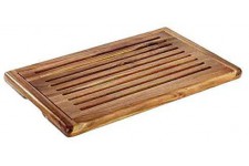  planche a  decouper le pain "Akazia", planche a  decouper, planche en bois d'acacia, avec ramasse-miettes amovible, 32 x 47,5 c