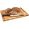  planche a  decouper le pain "Akazia", planche a  decouper, planche en bois d'acacia, avec ramasse-miettes amovible, 32 x 47,5 c