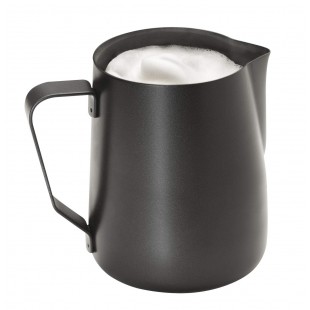 Milk Jug - Pot a  lait de haute qualite en acier inoxydable avec revetement anti-adhesif - Parfait pour faire de la mousse de la