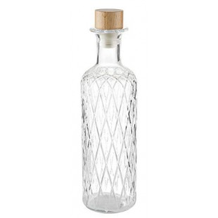 Carafe en Verre Diamond Ø 8 cm, Hauteur 28 cm, 0,8 l