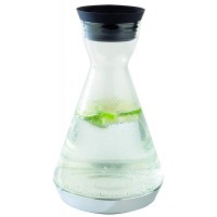  carafe refrigerante "Cool", 3 pieces, carafe refrigerante, pichet refrigerant, carafe en verre avec bec verseur en acier inoxyd