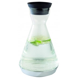  carafe refrigerante "Cool", 3 pieces, carafe refrigerante, pichet refrigerant, carafe en verre avec bec verseur en acier inoxyd