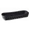 ECONOMIC 40009 Distributeur de couverts en polypropylene tresse Noir 27 x 10 x 4,5 cm