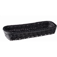 ECONOMIC 40009 Distributeur de couverts en polypropylene tresse Noir 27 x 10 x 4,5 cm