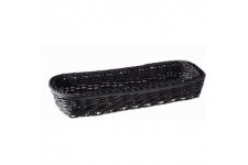 ECONOMIC 40009 Distributeur de couverts en polypropylene tresse Noir 27 x 10 x 4,5 cm