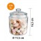 Pot de stockage "Classic" - Pot de stockage en verre de haute qualite d'une capacite de 0,9 litre - vos produits restent frais g