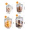 Pot de stockage "Classic" - Pot de stockage en verre de haute qualite d'une capacite de 0,9 litre - vos produits restent frais g