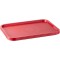 Fast Food Tray, plateau de service incassable et lavable au lave-vaisselle, Made in Germany, 35 x 27 cm, hauteur 2 cm, rouge