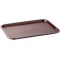 Fast Food tray, plateau de service incassable et lavable au lave-vaisselle, Made in Germany, 35 x 27 cm, hauteur 2 cm, brown