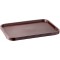 Fast Food tray, plateau de service incassable et lavable au lave-vaisselle, Made in Germany, 35 x 27 cm, hauteur 2 cm, brown