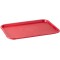 Fast Food tray, plateau de service incassable et lavable au lave-vaisselle, Made in Germany, 41 x 30,5 cm, hauteur 2 cm, rouge