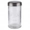  "Old Fashioned" sugar doser - distributeur de sucre avec clapet de dosage, verre/acier inoxydable, volume 350 ml