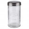  "Old Fashioned" sugar doser - distributeur de sucre avec clapet de dosage, verre/acier inoxydable, volume 350 ml