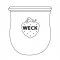12 pots originaux WECK 220 ml avec couvercle, jeu de 12, Ø 7 cm, H : 8 cm, forme tulipe, pot de conservation, pot decoratif, pot