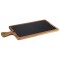 planche de service - 2-pcs, 41 x 20 cm, planche en bois rustique, planche a  decouper en bois d'acacia, planche en bois avec des