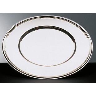 Assiette de presentation Ø 33 cm 18/8 Acier Inoxydable